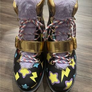 Irregular Choice Pikachu Party Shoes - Black, Yellow, Purple